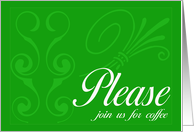 Business Invitation for coffee BCG card
