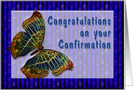 Congrats On your confirmation Enamel Butterfly card