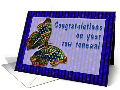 Congrats On Vow Renewal Enamel Butterfly card (371994)
