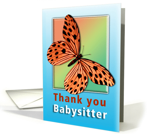 Thank you Babysitter card (372328)
