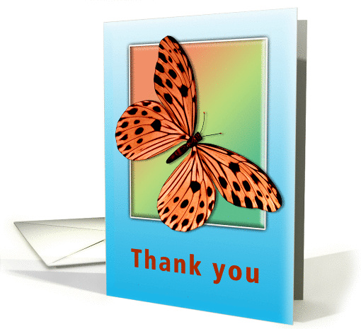 Thank you Butterfly card (372356)