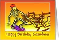 Happy Birthday Grandson, Skateboarding card