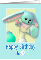 Jack, Happy Birthday Bunny card