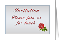 Lunch Invitation card