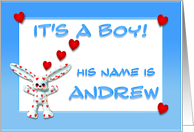 It’s a boy, Andrew card