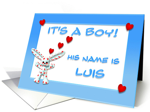 It's a boy, Luis card (381119)