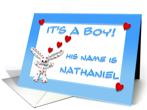It's a boy, Nathaniel card (381160)
