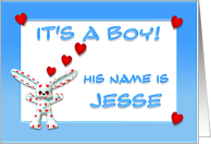 It’s a boy, Jesse card