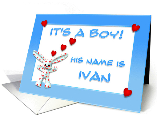 It's a boy, Ivan card (381311)