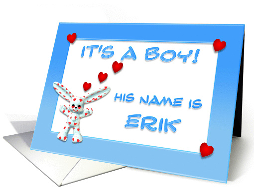 It's a boy, Erik card (381402)