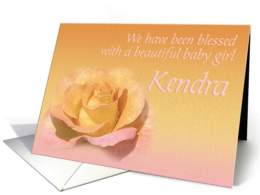 Kendra's Exquisite Birth Announcement card (388080)