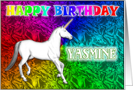 Yasmine’s Unicorn Dreams Birthday Card