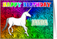 Jayda’s Unicorn Dreams Birthday Card