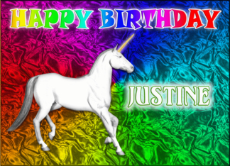 Justine's Unicorn...