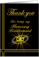 Honorary Bridesmaid Thank you card