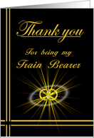 Train Bearer Thank you card