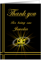 Jeweler Thank you card