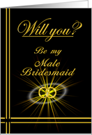 Please be my Male Bridesmaid card