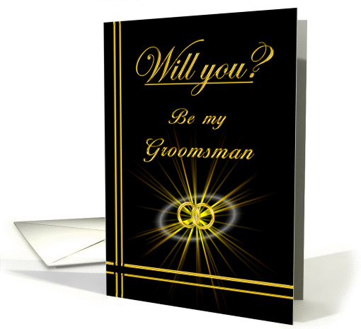 Brother, Please be my Groomsman card (394493)
