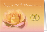 Happy 27th Anniversary card