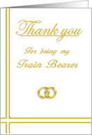 Train Bearer, Thank you card