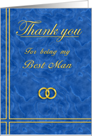 Best Man, Thank you card