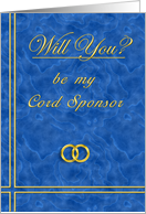 Please Be My Cord Sponsor card