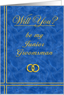 Please Be My Junior Groomsman card