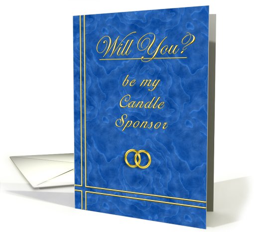 Please Be My Candle Sponsor card (396593)