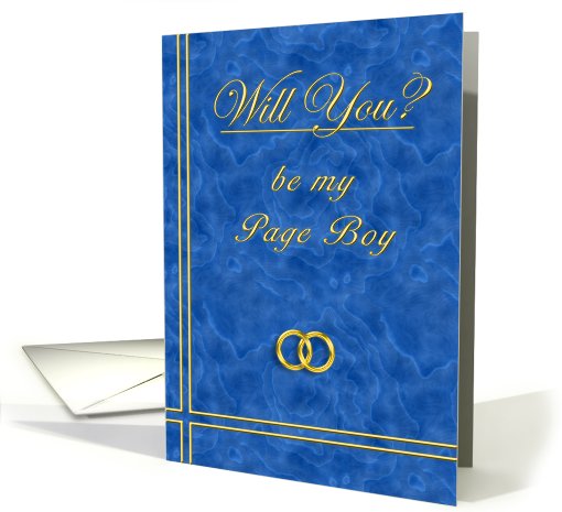 Please Be My Page Boy card (396645)