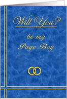 Please Be My Page Boy card