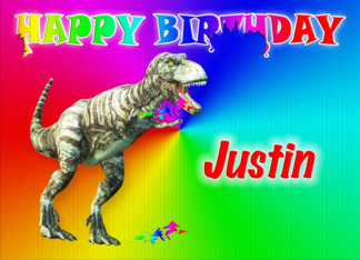 Justin, T-rex...