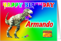 Armando, T-rex Birthday Card Eater card