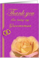 Groomsman Thank you card