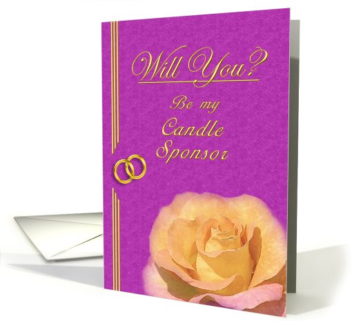 Please be my Candle Sponsor card (401459)