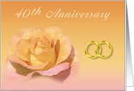 40th Anniversary Invitation card