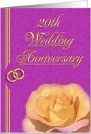 20th Wedding Anniversary card