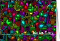 We are sorry(Bold New Direction Series) card