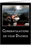 Congratulations on your divorce (funny?) card