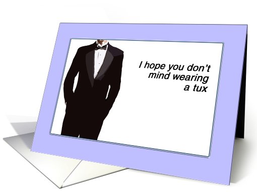 Best Man Invitation Humor card (419834)