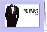 Best Man Invitation Humor card