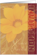 Dance Recital Invitation -Organic Look- card