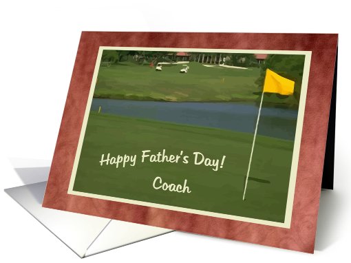 Coach, Happy Father's Day -GOLF- card (426192)