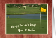 Duffer, Happy Father’s Day -GOLF- card