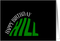 Almost Over the Hill Birthday card