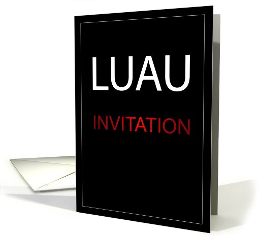 Invitation to a Luau card (441229)
