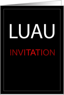 Invitation to a Luau card