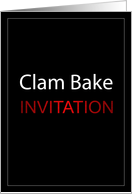 Clam Bake Invitation card