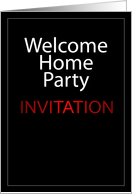 Welcome Home Party Invitation card