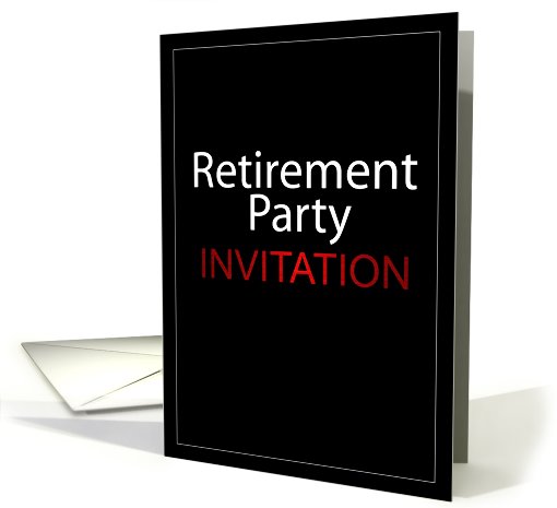Retirement Party Invitation card (441246)